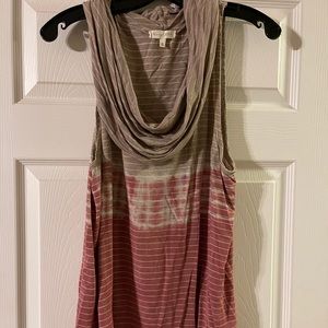 Gilded intent cowl neck tank